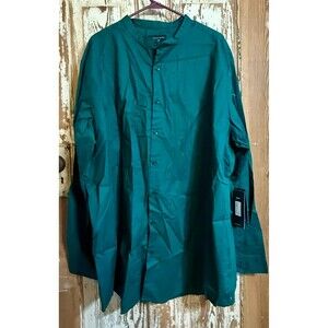 Shaquille O'Neal XLG Woven Long Sleeve Stretch Cotton Shirt - June Bug - 2XLT